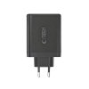 Szybka Ładowarka Sieciowa Tech-Protect PD 120W / QC3.0 4-Port PD 120W do MacBook / Samsung Black